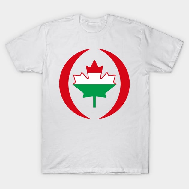 Hungarian Canadian Multinational Patriot Flag Series T-Shirt by Village Values